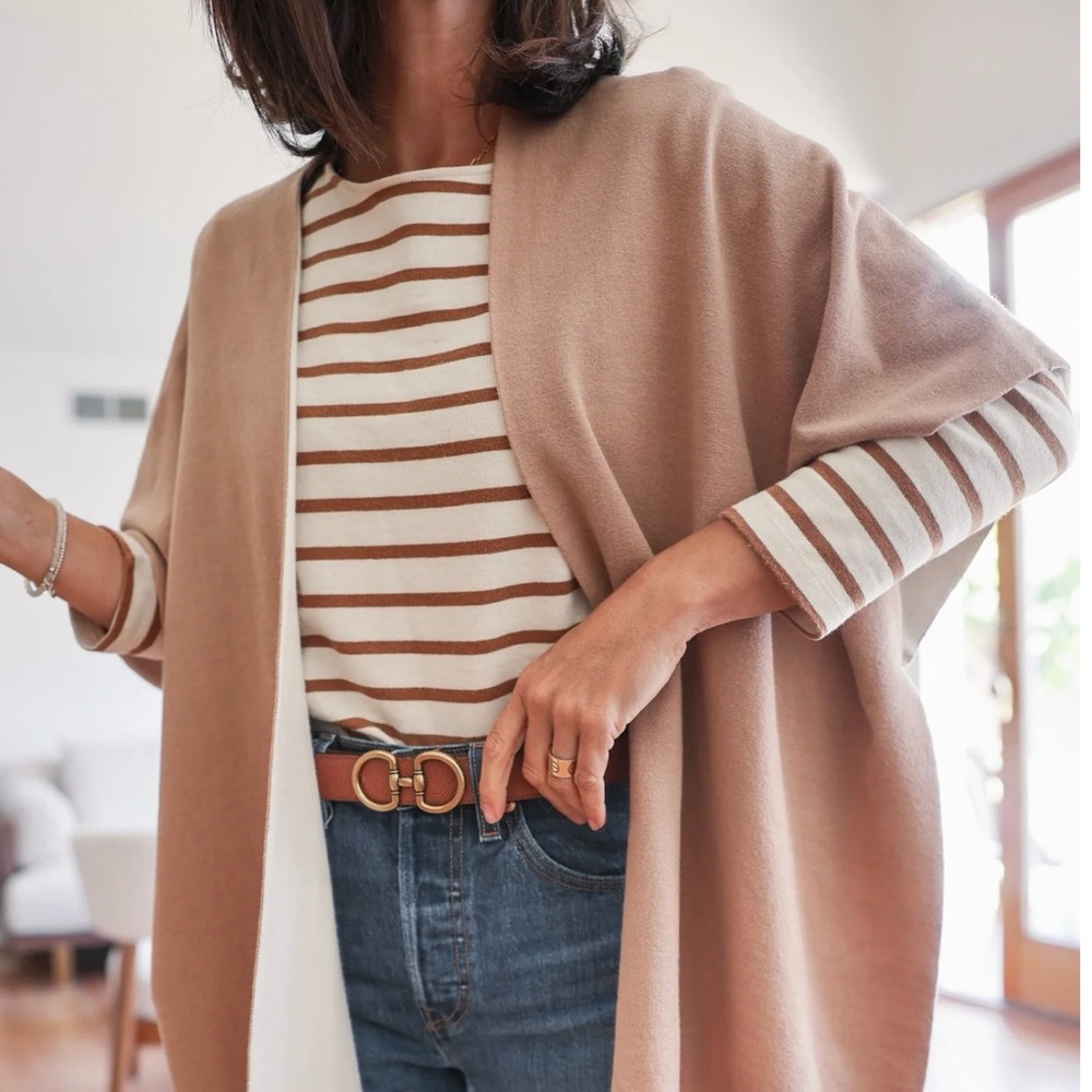 Edited Pieces | Reversible Wrap Poncho | Sz Short 25’’